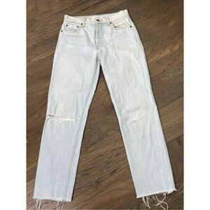 GRLFRND JEANS Helena Straight in Almost Always Sz 24